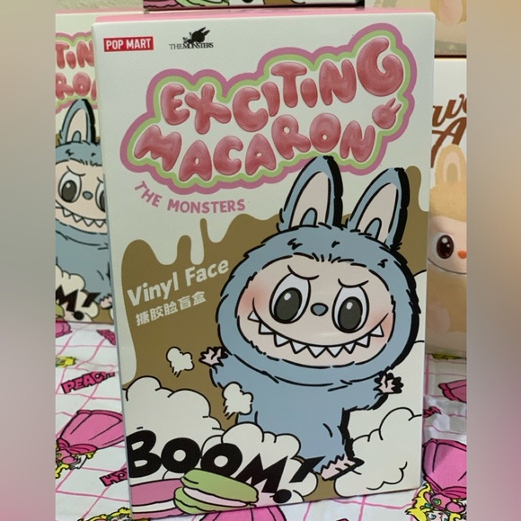Labubu Exciting Macaron Vinyl Face Series- Soymilk - Picture 1 of 4